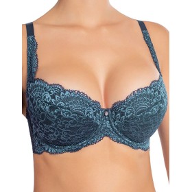 Бюстгальтер балконет пуш-ап Nikol Djumon 132 10 голубой топаз, Цвет: голубой топаз, Размеры: 75D