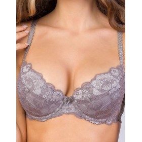 Кружевной бюстгальтер пуш-ап Orhideja 116-208 чайка, Цвет: чайка, Размеры: 70C