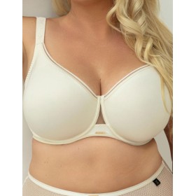 Мягкий бюстгальтер Kris Line COTTON FLOWER Soft Minimiser, Цвет: латте, Размеры: 80E