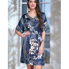 Платье домашнее Mia-Amore BLUE-MARINE 8445, Цвет: блюмарин, Размеры: 2XL/3XL