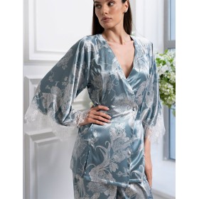 Шёлковый комплект с брюками Mia-Amore NINELLE 4256 мятный, Цвет: мятный, Размеры: S