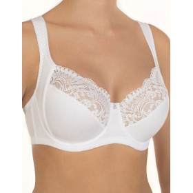 Бюстгальтер мягкий с подкроем Nikol Djumon 132 15B белый, Цвет: белый, Размеры: 90C