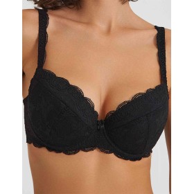 Бюстгальтер балконет пуш-ап VOVA SNEJANNA V54032 черный, Цвет: черный, Размеры: 75E