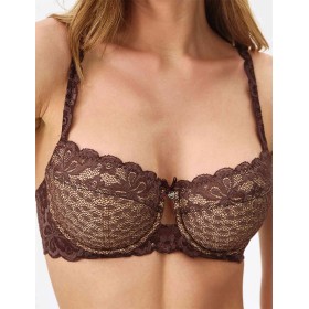 Бюстгальтер балконет пуш-ап VOVA WISH V98430 коричневый, Цвет: коричневый, Размеры: 70B