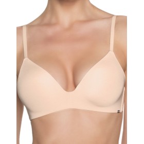 Гладкий бюстгальтер без косточек Amelie MILLA 2018 пудра new, Цвет: пудра, Размеры: 80A