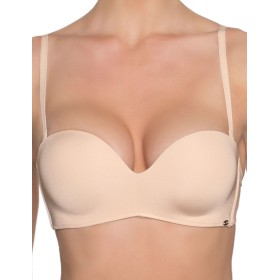 Бескостный бюстгальтер планж пуш-ап Amelie MILLA 2020 пудра new, Цвет: пудра, Размеры: 80C