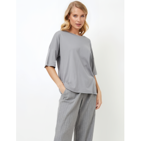 Пижама женская с фланелевыми брюками Aruelle CORY, Цвет: серый, Размеры: M