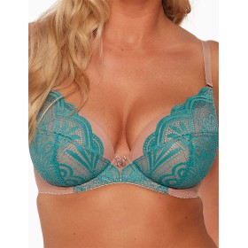 Бюстгальтер с поролоном Gaia 1251 PIA U бирюзовый, Цвет: бирюзовый, Размеры: 80E