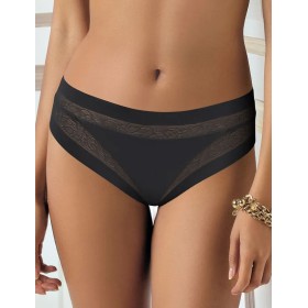 Трусы слипы Sielei FLOWER 2505 nero, Цвет: nero (черный), Размеры: S