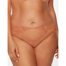 Кружевные трусы слипы Bella Misteria APRICOT ILUSION briefs, Цвет: персиковый, Размеры: 3XL