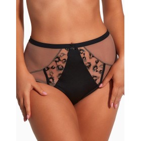 Высокие трусы слипы Bella Misteria BLACK PANTHER briefs, Цвет: черный, Размеры: 4XL