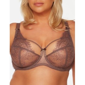 Мягкий бюстгальтер с кружевом Bella Misteria CHOCOLATE FINESSE soft, Цвет: коричневый, Размеры: 65J