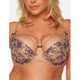 Бюстгальтер с мягкой чашкой Bella Misteria SPRING FLOWER soft, Цвет: бежевый, Размеры: 65D