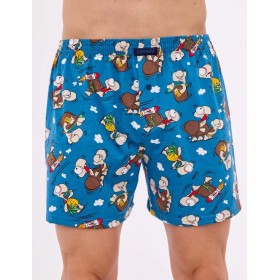 Свободные трусы шорты Cornette 001/011-14 CLASSIC голубой, Цвет: голубой, Размеры: M