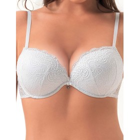 Бюстгальтер двойной пуш-ап Lormar DOUBLE PIZZO bianco, Цвет: bianco (белый), Размеры: 70B