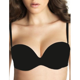 Бюстгальтер фашия без каркасов Lormar FREE PLUS nero, Цвет: nero (черный), Размеры: 70B