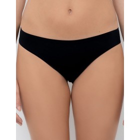Трусы слипы миди гладкие Lormar MOUSSE slip nero, Цвет: nero (черный), Размеры: M