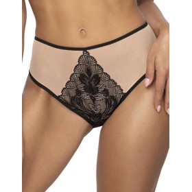 Открытые трусы слипы MAT LINDSAY F-0203-55 Bezowo-Czarny, Цвет: черный, Размеры: S