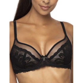 Мягкий бюстгальтер MAT LINDSAY M-0203-2 Czarny, Цвет: черный, Размеры: 100E