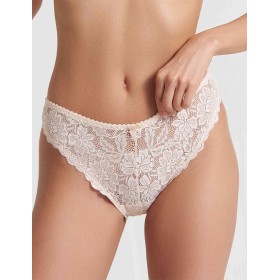 Трусы стринги кружевные Simona M 003/05 жасмин, Цвет: жасмин, Размеры: L
