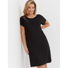 Сорочка с короткими рукавами De Lafense 737 VELAR черный, Цвет: черный, Размеры: M