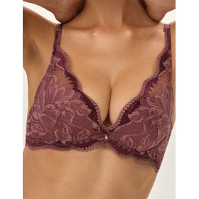 Кружевной бюстгальтер пуш-ап Esotiq KAVI 41859 лиловый, Цвет: лиловый, Размеры: 70D