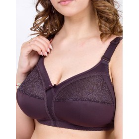 Бюстгальтер мягкий без косточек Milavitsa 104080 / 104081 / 124080 эспрессо, Цвет: эспрессо, Размеры: 80D