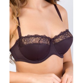 Бюстгальтер балконет Milavitsa 127510 эспрессо, Цвет: эспрессо, Размеры: 85B