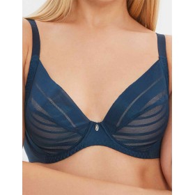 Бюстгальтер-минимайзер мягкий Milavitsa 127630 синий топаз/нюд, Цвет: синий топаз/нюд, Размеры: 85B