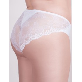 Трусы слипы с кружевной задней деталью Milavitsa 260540 белый, Цвет: белый, Размеры: 4XL