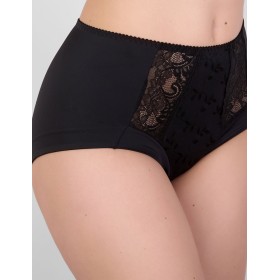 Высокие трусы слипы Milavitsa 260550 черный, Цвет: черный, Размеры: XL