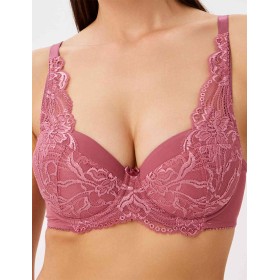 Бюстгальтер балконет пуш-ап VOVA LAURA V32536 розовый рубин, Цвет: розовый рубин, Размеры: 75E