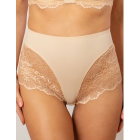 Высокие трусы с кружевом Valmira 29371/M бежевый, Цвет: бежевый, Размеры: M