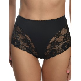 Высокие трусы с кружевом Valmira 29371 черный, Цвет: черный, Размеры: M