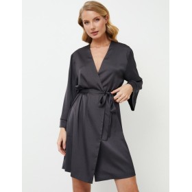 Халат с запахом Aruelle AURORA, Цвет: графит, Размеры: S