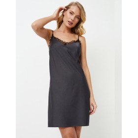 Сорочка на тонких бретелях Aruelle AURORA, Цвет: графит, Размеры: M