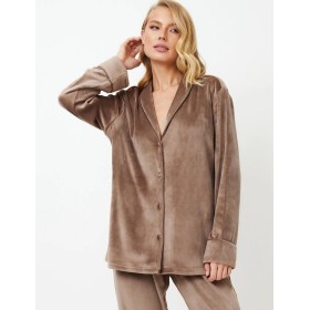 Теплая женская пижама Aruelle CHOCO, Цвет: кофейный, Размеры: 2XL