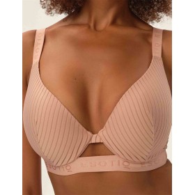 Формованный бюстгальтер Esotiq OSOM 41795 бежевая полоска, Цвет: бежевый, Размеры: 75C