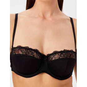 Бюстгальтер балконет Milavitsa 127510 черный, Цвет: черный, Размеры: 80B