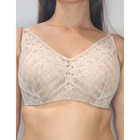 Мягкий кружевной бюстгальтер Akcent A-221 M телесный, Цвет: телесный, Размеры: 65I