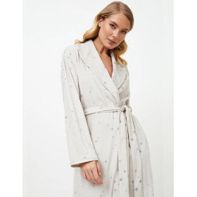 Женский теплый халат Aruelle MEREDITH, Цвет: светло-серый, Размеры: S