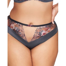 Трусы бразилиана Ava ROMANCE 2123 brazilian Gray, Цвет: графит, Размеры: 2XL