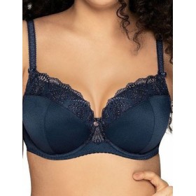 Бюстгальтер балконет Ava FREESIA 1924 U темно-синий, Цвет: темно-синий, Размеры: 100F