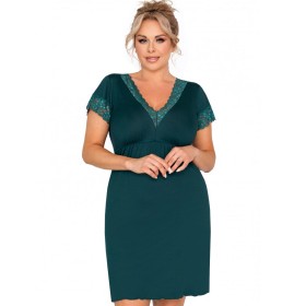 Ночная сорочка Donna MARIZA PLUS nightdress GREEN, Цвет: изумрудный, Размеры: 5XL