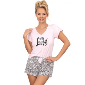Пижама с шортами Donna PANTERA 1/2 pyjamas PINK, Цвет: розовый, Размеры: S