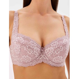 Кружевной бюстгальтер с поролоном Elli 3030 хрустальная роза, Цвет: хрустальная роза, Размеры: 80H