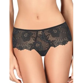 Трусы шортики кружевные Lormar DELUXE sh nero, Цвет: nero (черный), Размеры: S