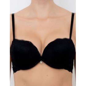 Бюстгальтер двойной пуш-ап Lormar DOUBLE PIZZO nero, Цвет: nero (черный), Размеры: 75B