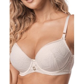 Формованный бюстгальтер пуш-ап Mefemi DESIRE P-UP экрю, Цвет: экрю, Размеры: 70B