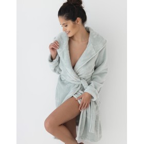 Теплый банный халат Sensis GARDEN, Цвет: мята, Размеры: L/XL